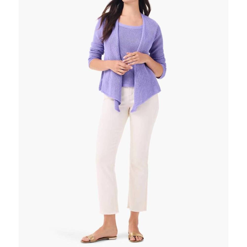 NEW NIC + ZOE mesh 4way cardigan in lavender - Picture 4 of 4